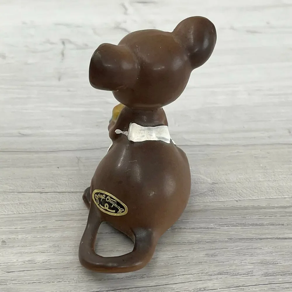 Vintage Josef Originals Birthday Cake Mouse Mini Figurine Japan Collectible